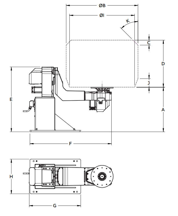 A Series Technical Drawing