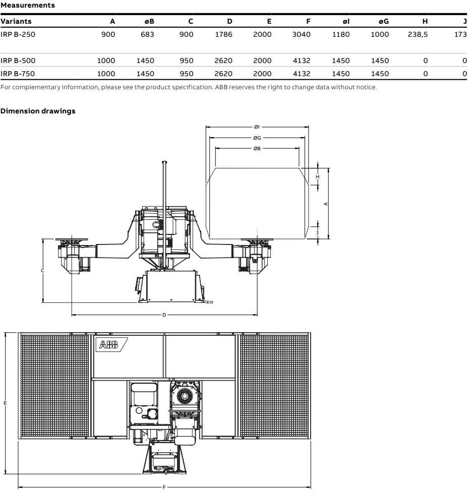 B Series Technical Drawing