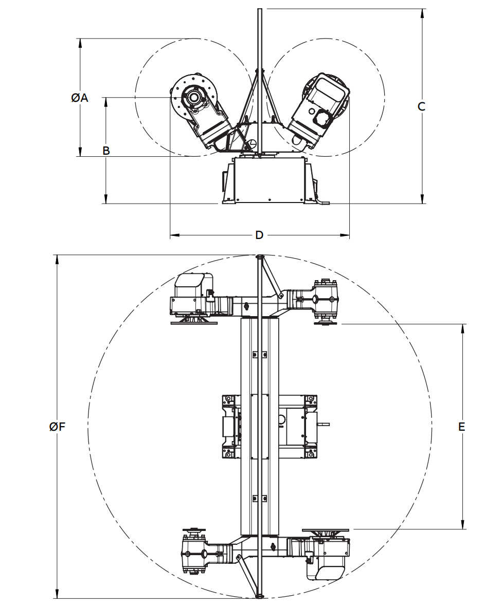 R Series Technical Drawing