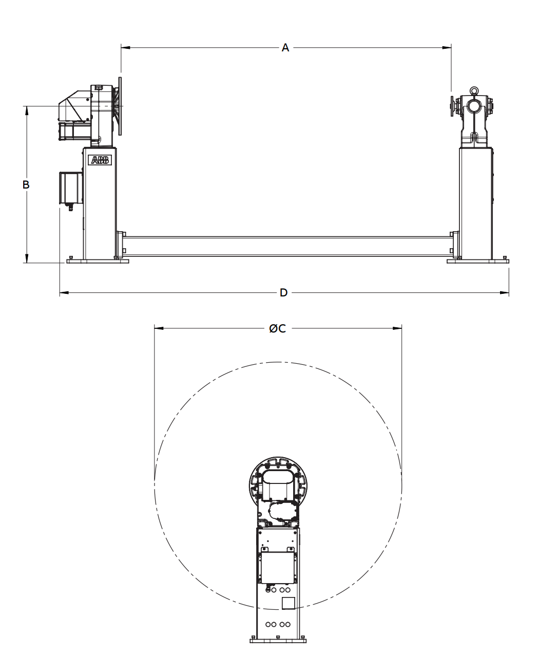 Positioner Technical Drawing